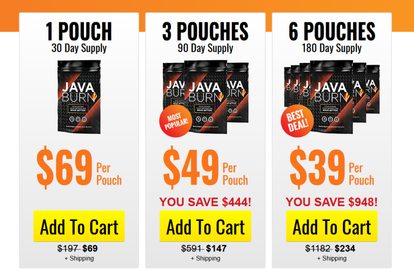Java Burn CA Price